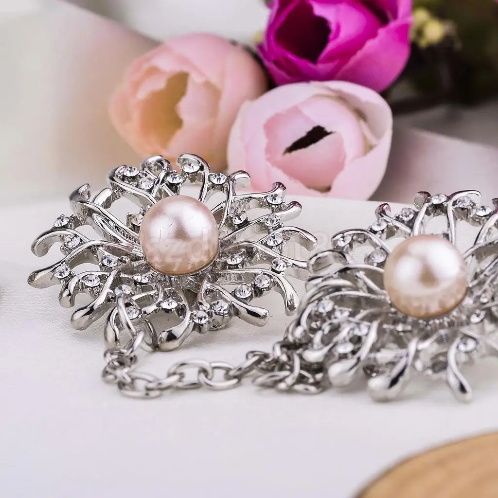 

2016 Fashion Jewelry Girls Party Wedding Dress Suit Sun Flower Collar Clip Chain Brooch Pin
