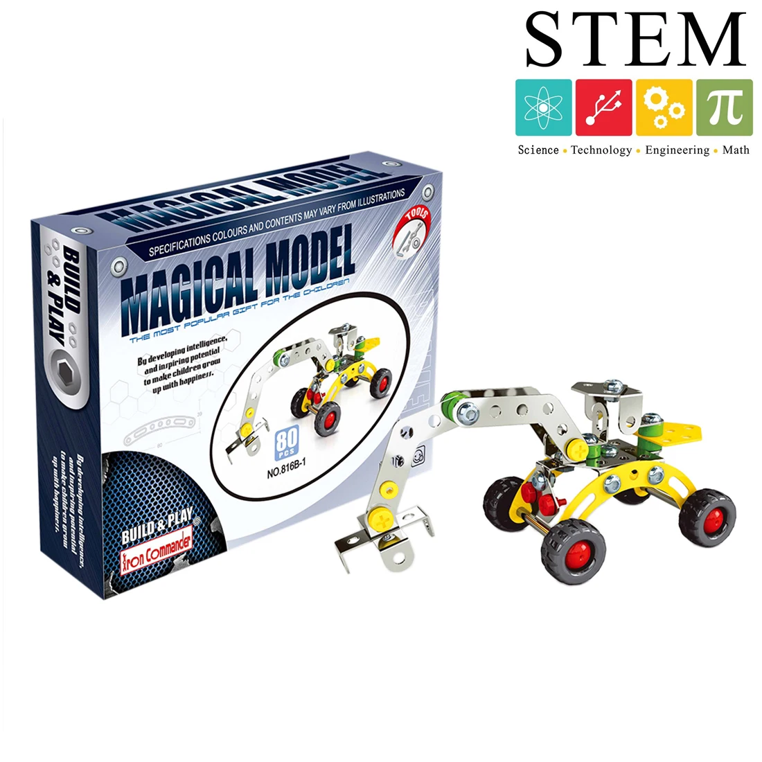 

New Arrive the Second Term Durable Metal DIY Navvy Building Block STEM Educational Toys Set for Children Over 7 Years Old