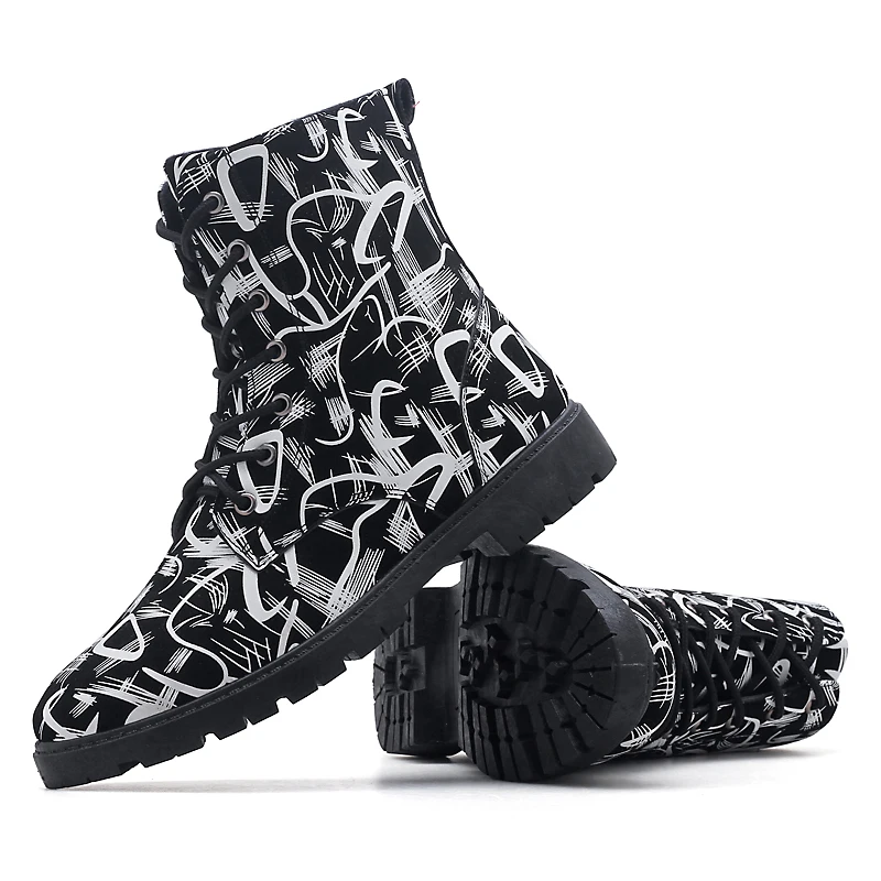 Segurança Botas Homem Impressão Neve Sapatos Outono De Preto Zapatos branco Borracha Seguridad Inverno 2018 Dos Homens Uw71q5B8x