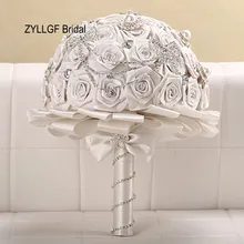 Zyllgf Лидер продаж ручной работы Fleurs De Mariage букеты де marire кристалл букет Свадебный с жемчугом wf10