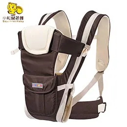 Birrelbaby 0-30 месяцев дышащая Передняя детская переноска 4 в 1 младенческий Удобный слинг рюкзак сумка обертывание ребенка - Цвет: knaki