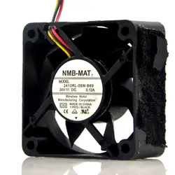 NMB-MAT 2410RL-05W-B69 C52 DC 24 V 0.12A 60x60x25mm 3-сервера провода Охлаждающий вентилятор