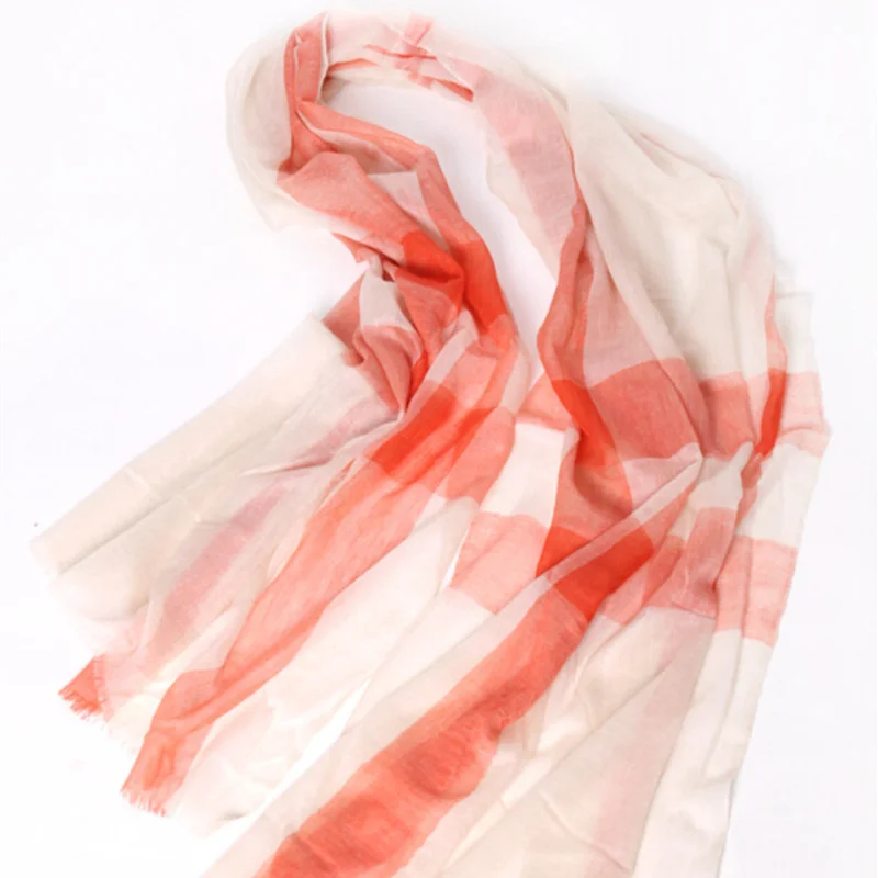 Кашемировый шарф из пашмины, теплый тонкий шарф, разноцветные женские шарфы Cosywarmer - Цвет: Orange