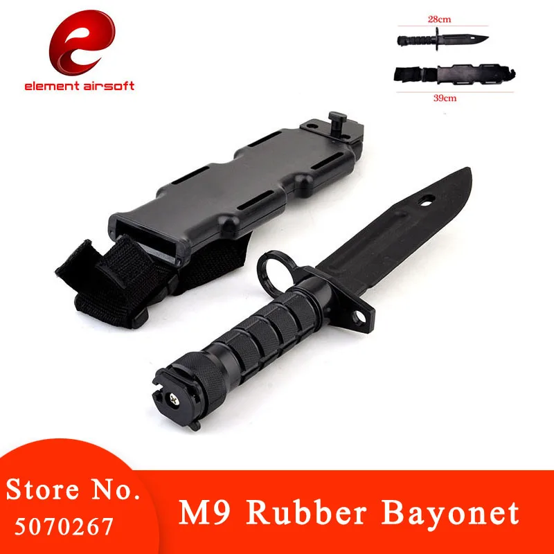 

M9 Rubber Bayonet Tactical Training Dagger Cosplay Plastics Knife Hunting Rubber Training Knifes Modeling Bayonet Tools CS CY337