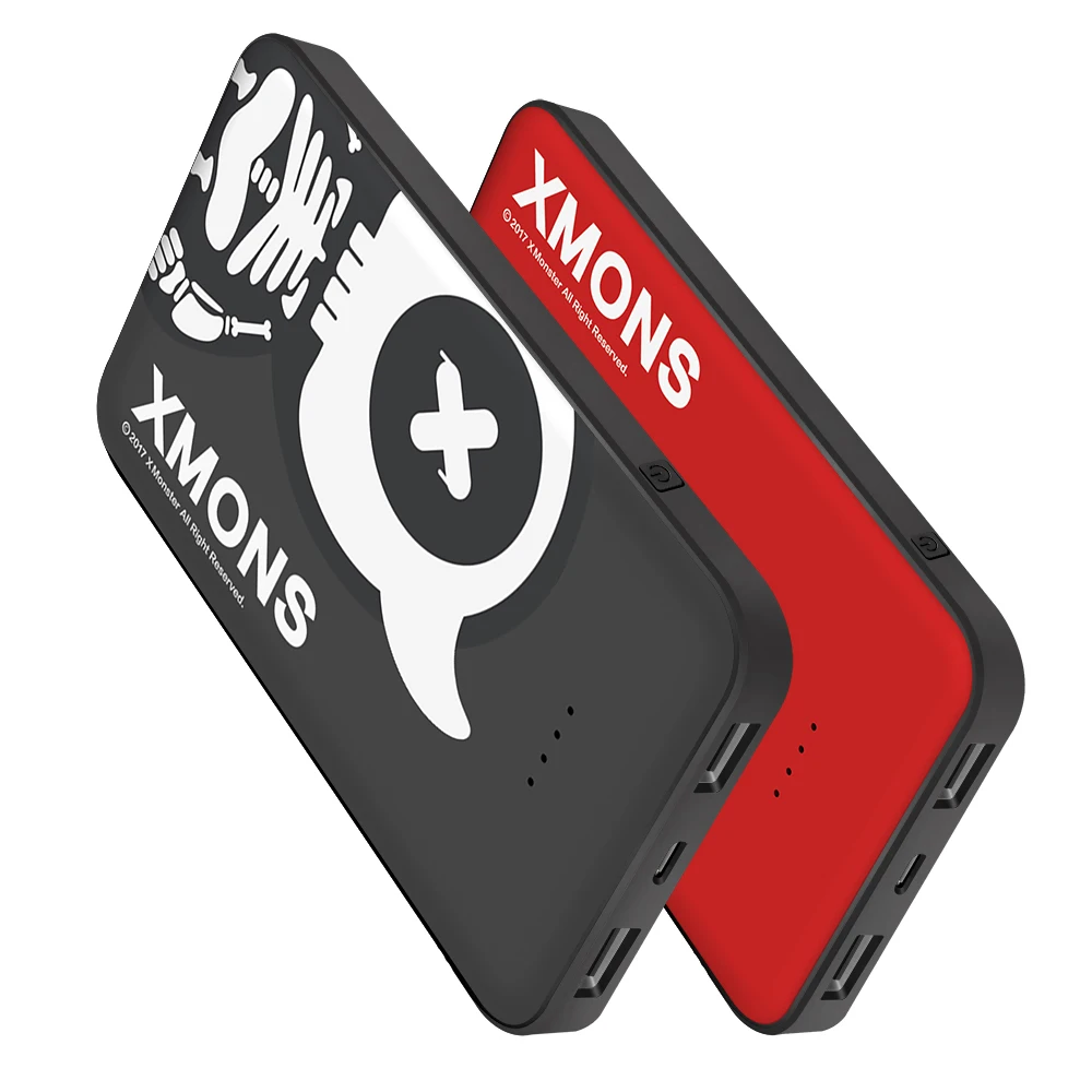 Mini Power Bank 10000mAh Portable Phone Charger Cute Compact Poverbank External Battery 2 USB Outputs 2.1A Power Bank 10000 mAh