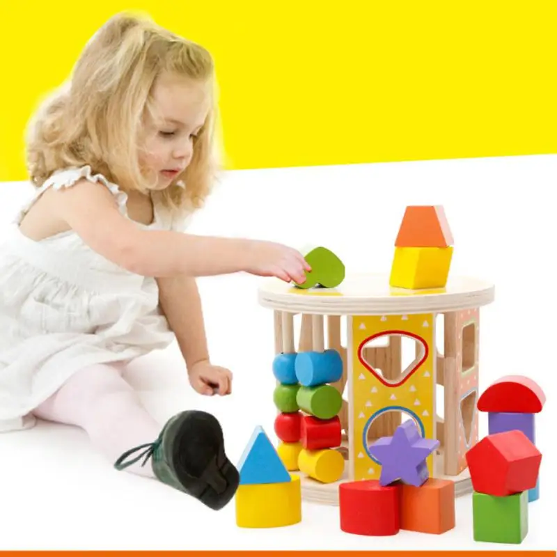 Wooden Shape Sorter Box Building Block Baby Kids Matching Building Eductional Intelligence Toys for Children baby-building-blocks-wooden : image Wooden Shape Sorter Box Building Block Baby Kids Matching Building Eductional Intelligence Toys for Children baby-building-blocks-wooden