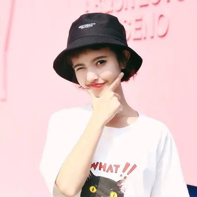 matching bucket hat and shirt