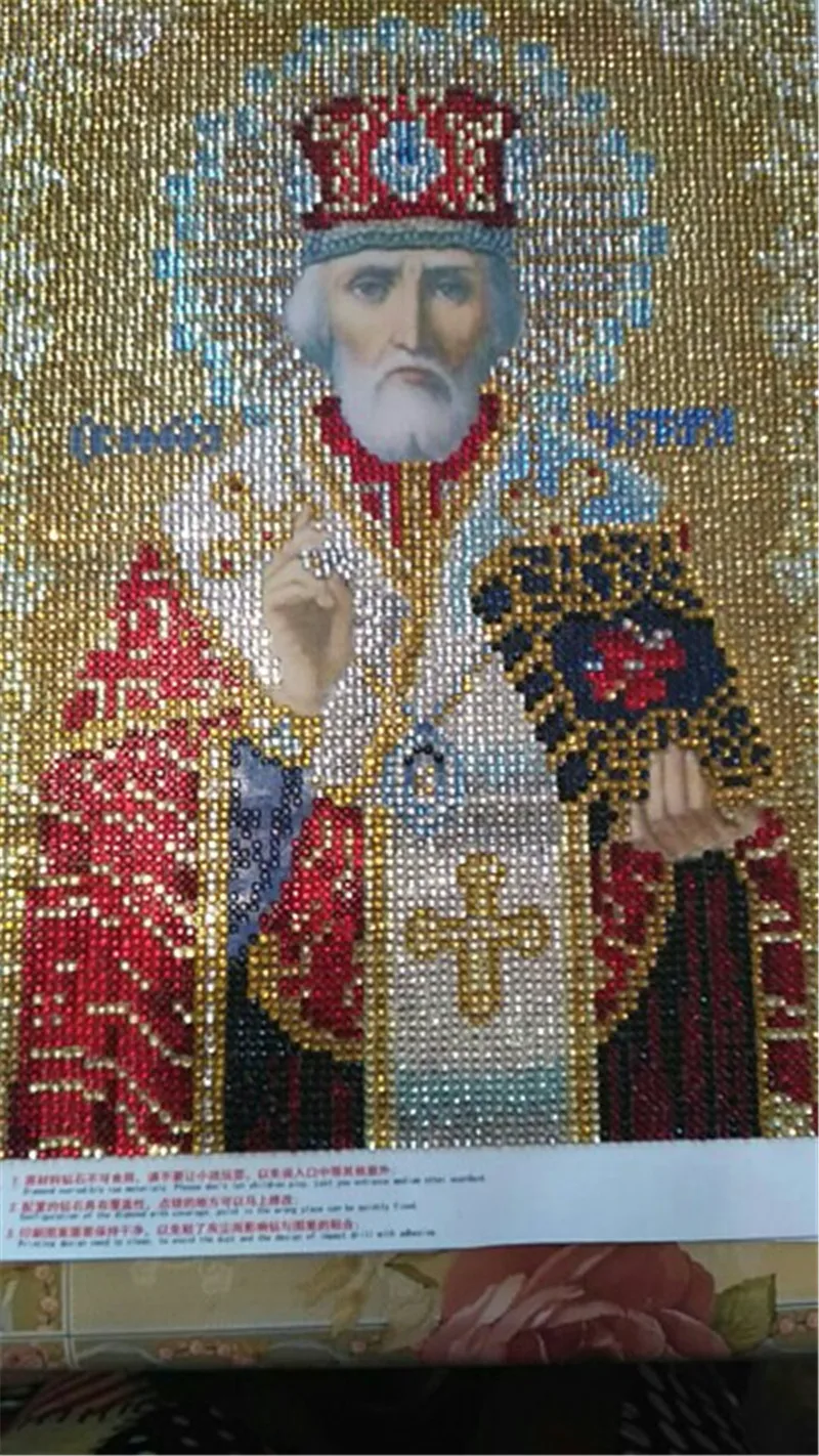 2018  crystal Round diamond the leader religious painting diy diamond painting embroidery  Home Decor dimond mosaic  for gift