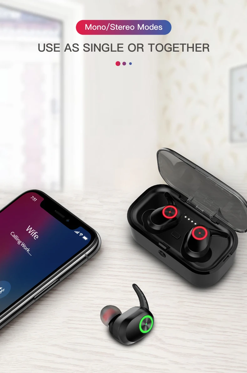 Arlado T1 Pods TWS беспроводные наушники Bluetooth V5.0 гарнитура кнопка управления шумоподавление наушники с зарядным устройством