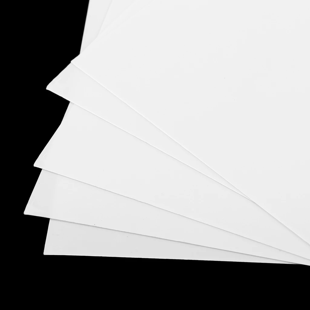 5PCS ABS Sheet Model Craft Plate for DIY Sand Table Scene or RC Aircraft Boat Body Parts Multi Size 2 Colors