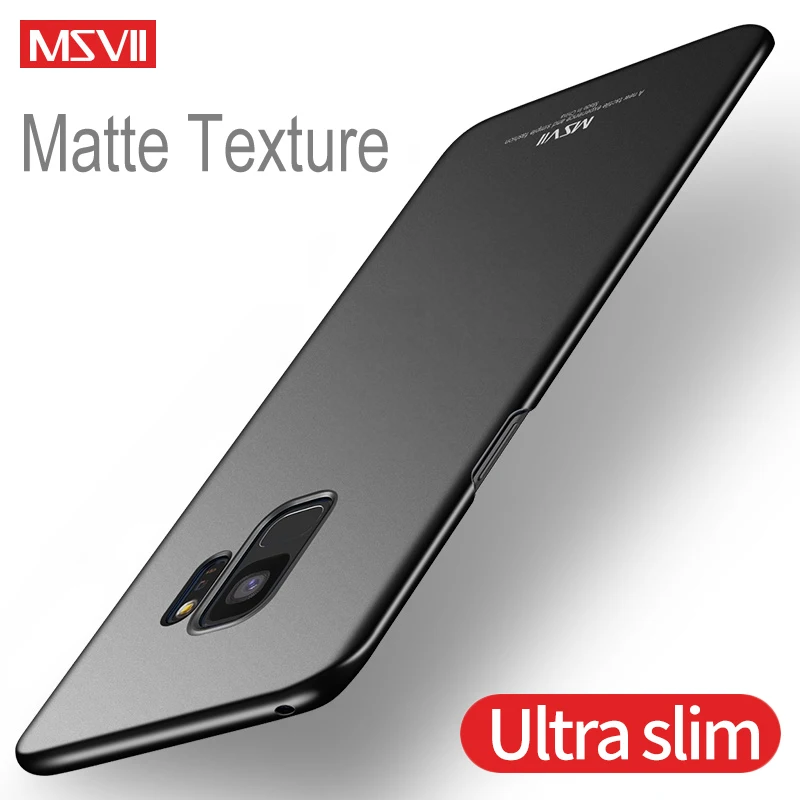 

For Samsung S9 Case MSVII Hard PC Full Protection Frosted Cover Ultra Slim Matte Case For Samsung Galaxy S9 Plus Cover