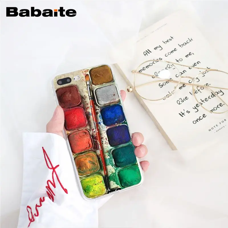 Babaite набор акварельных красок палитра краски ing Box чехол для телефона для iphone 11 Pro 11Pro Max 8 7 6 6S Plus 5 5S SE XR X XS MAX