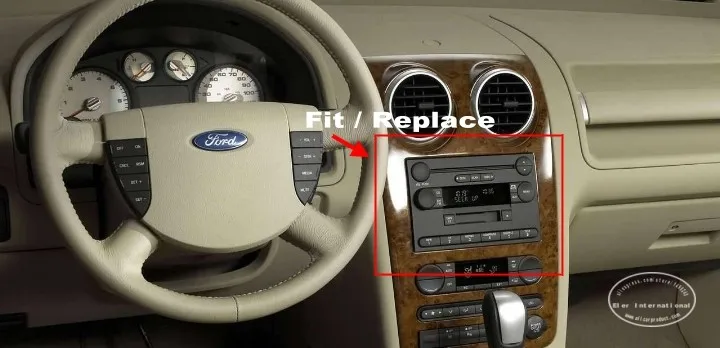 Best Liandlee For Ford Freestyle 2005~2007 2 din Car GPS Android Radio Navi Navigation Maps DVD player HD Screen OBD2 Camera TV 1