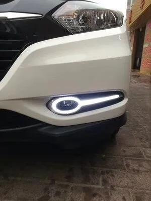 EOsuns LED DRL Противотуманные Фары Светильник наивысшего качества для Honda vezel