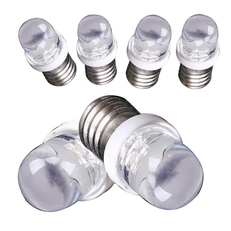 Litake E10 Light Bulbs DC 6/12/24V LED Screw Base Indicator Bulb Mini