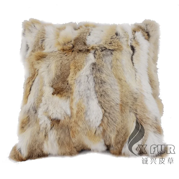 CX-D-17B наволочка из натурального кроличьего меха в стиле пэчворк almofada из натурального кроличьего меха диванная подушка cojines диван