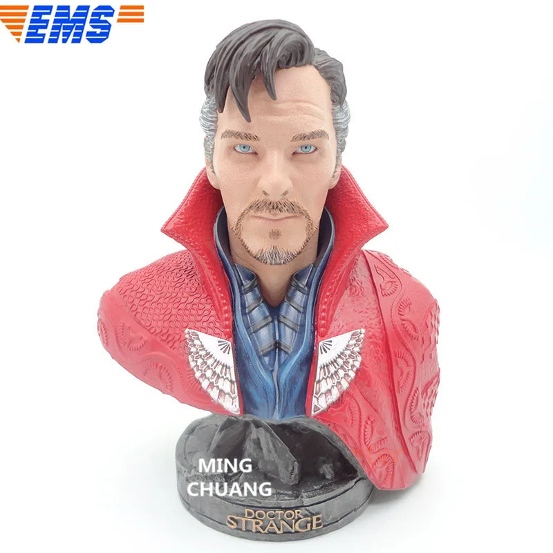 

7"Statue Avengers Infinity War Superhero Doctor Strange Bust Steven Rogers GK Action Figure Collectible Model Toy 18CM BOX D859