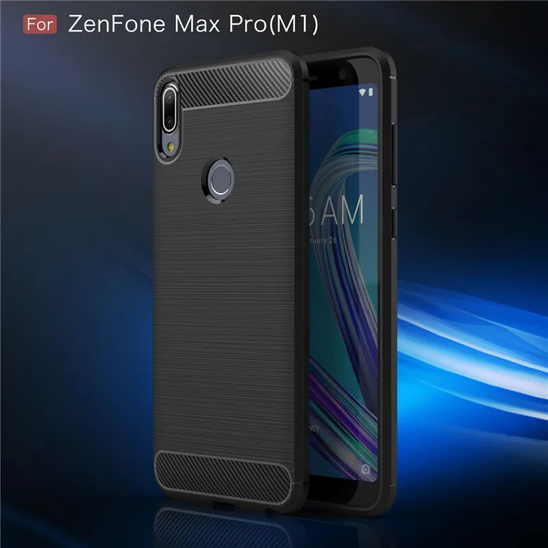 Для Asus Zenfone Max Pro M1 ZB602KL ZB601 чехол из углеродного волокна ТПУ силиконовый чехол для телефона чехол для Asus ZenFone 4 Max ZC520KL чехол