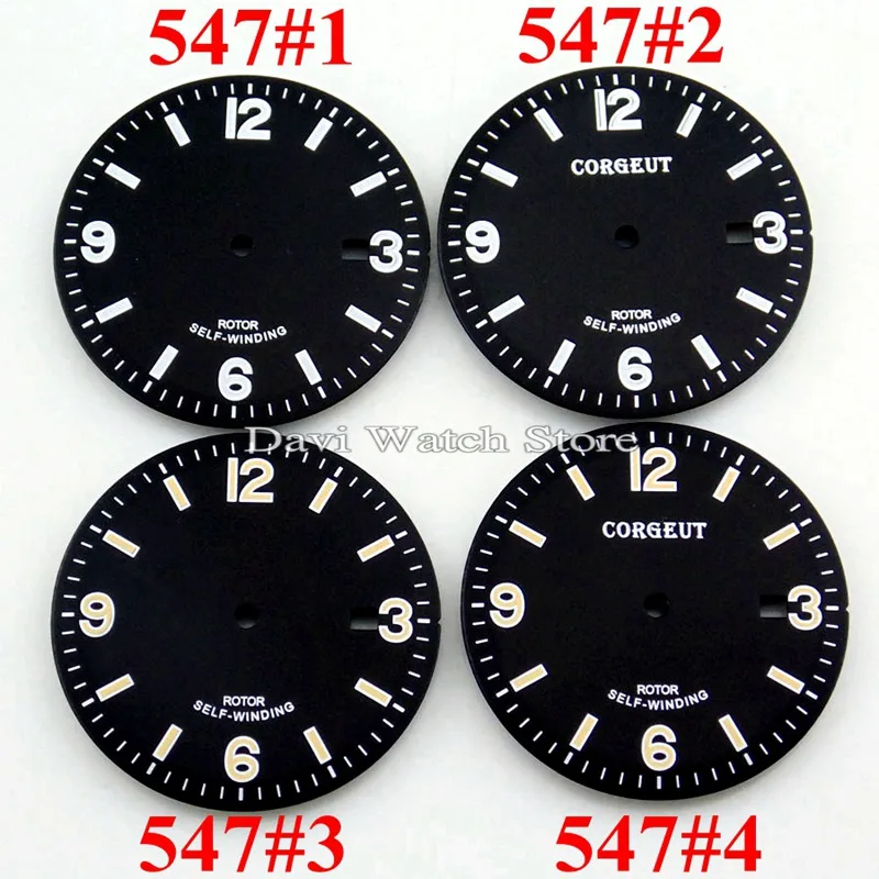 

Corgeut 33.5mm Black watch Dial fit Miyota 8205/8215,Mingzhu DG2813/3804