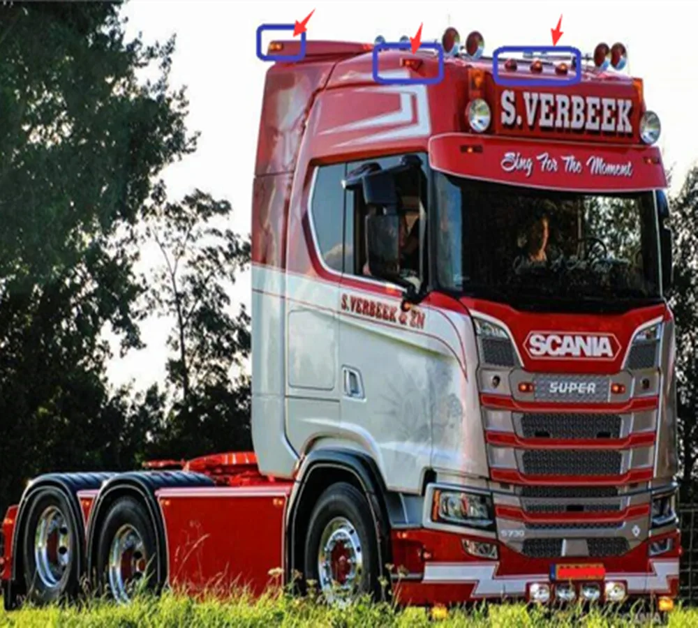 RC автомобиля Tamiya по супер скидке грузовик прицепа автобуса Scania контур Габаритные