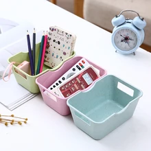 3PCs Nordic Plastic Cosmetic Storage Box Desktop Remote Control Pencil Skin Care Office Articles Organizer Sundries Container