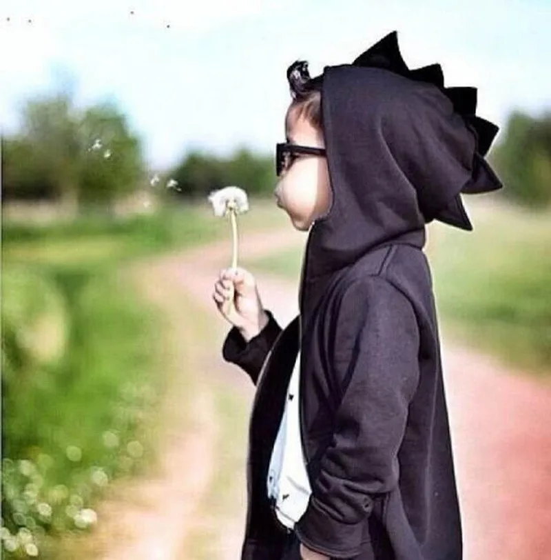 Spring 2017 Boys Girls Coat Dinosaur Modelling Hooded Jacket Kids Outerwear Coat Baby Autumn New Fashion Jacket Children Clothes-6
