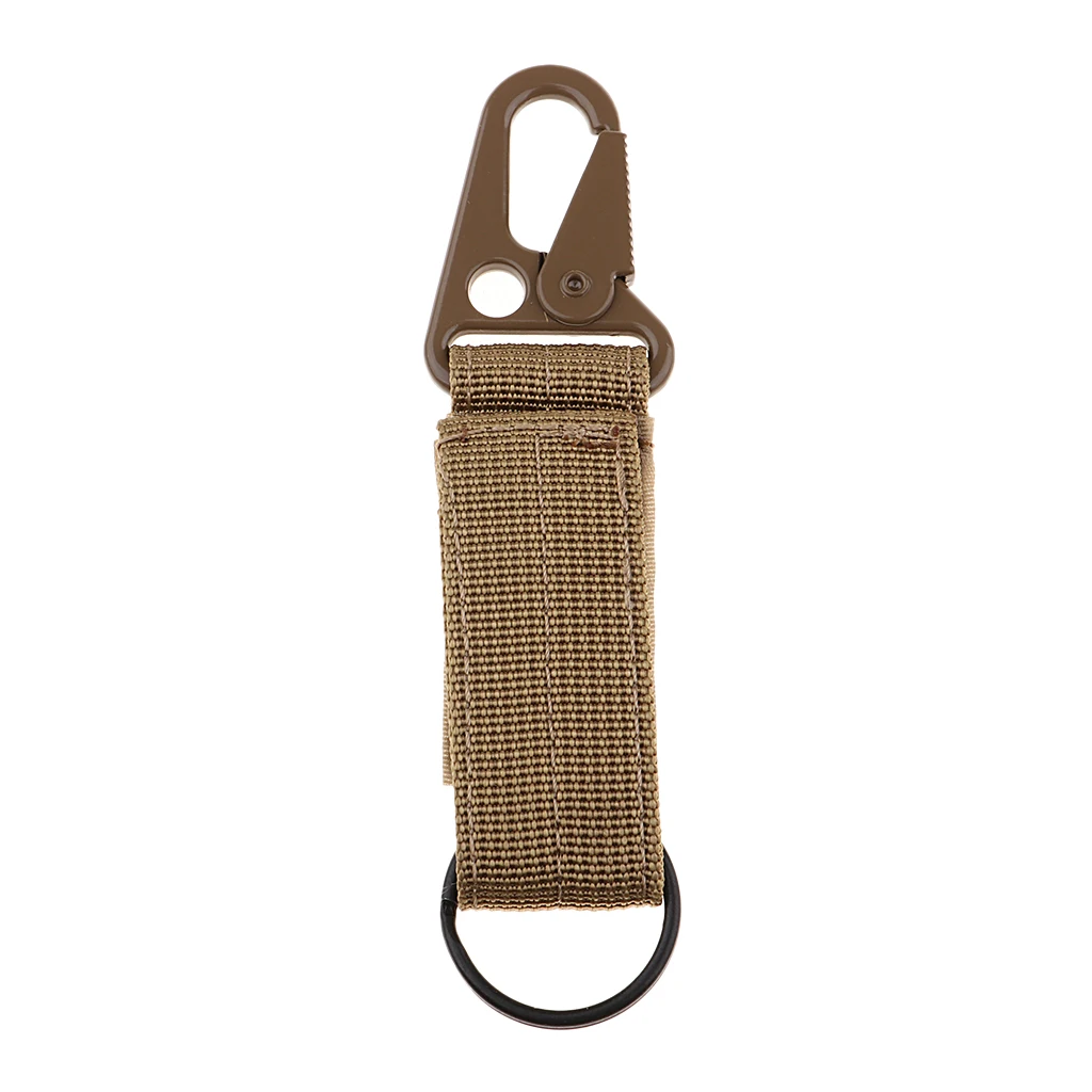 Multi-function Key Hook Webbing Molle Buckle Hanging Belt Keychain Carabiner Clip