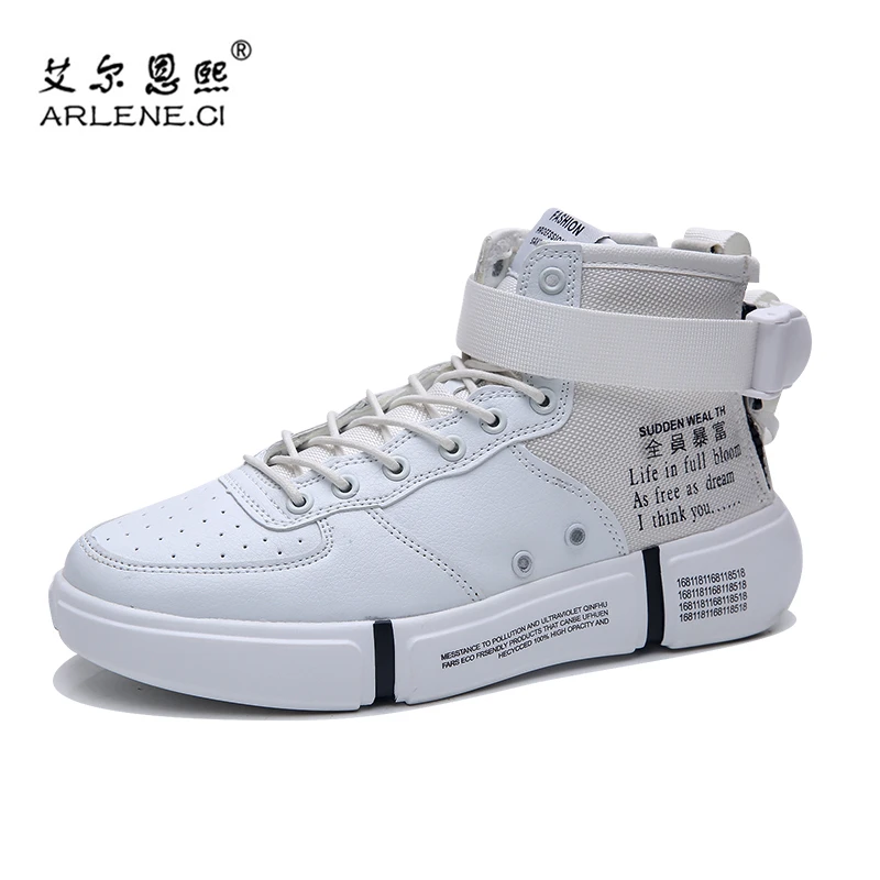

AF1 New Arrival Skateboarding Men Shoes Leather Sports Sneakers Outdoor Athletic Flat Man Canvas High Top Shoes Basket Homme