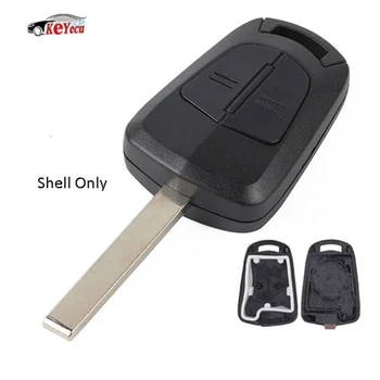 

KEYECU Replacement Remote Key Shell Case Fob 2 Button+ Uncut Blade HU100 For HOLDEN VAUXHALL OPEL MERIVA CORSA ASTRA ZAFIRA