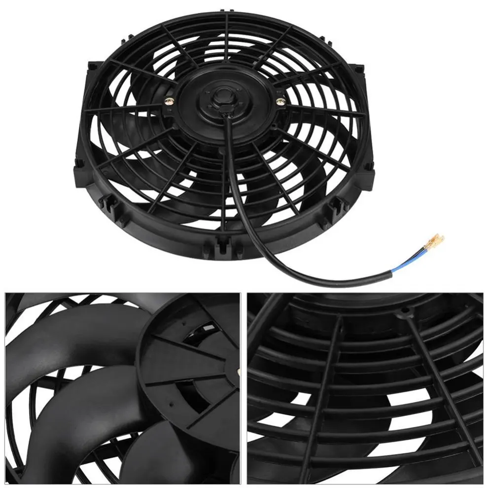 

Air Conditioning Cooling Fan Condenser Water Tank 80W Electric Fan 12V / 24V Conversion Accessories Electric Radiator