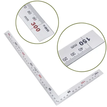 

Stainless Steel 15x30cm 90 Degree Angle Metric Try Mitre Square Ruler Scale
