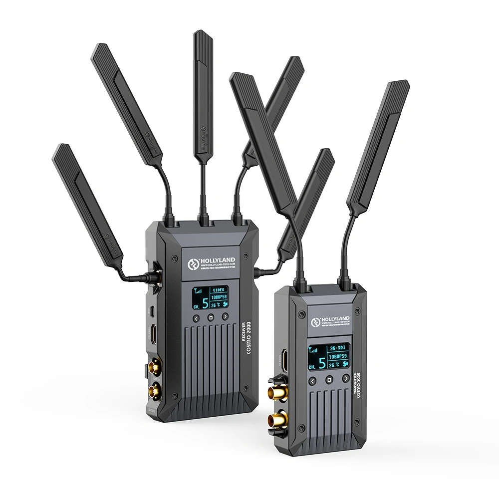 

HOLLYLAND COSMO 2000FT Wireless HD Video Transmission System Broadcast Transmitter & Receiver 3G-SDI HDMI 1080 for ARRI MINI