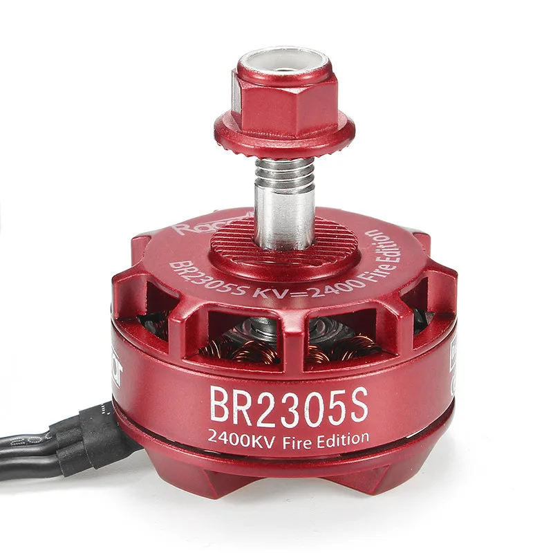 Racerstar 2305 BR2305S Fire Edition 2400KV 2-5S бесщеточный мотор красный для X210 X220 250 300 Гоночная рама RC Racer Drone Quadcopter