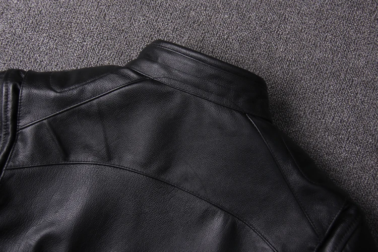 Free shipping.plus size classic men cow leather Jackets,men's genuine Leather biker jacket.Brand motor leather coat genuine leather genuine fur coats & jackets