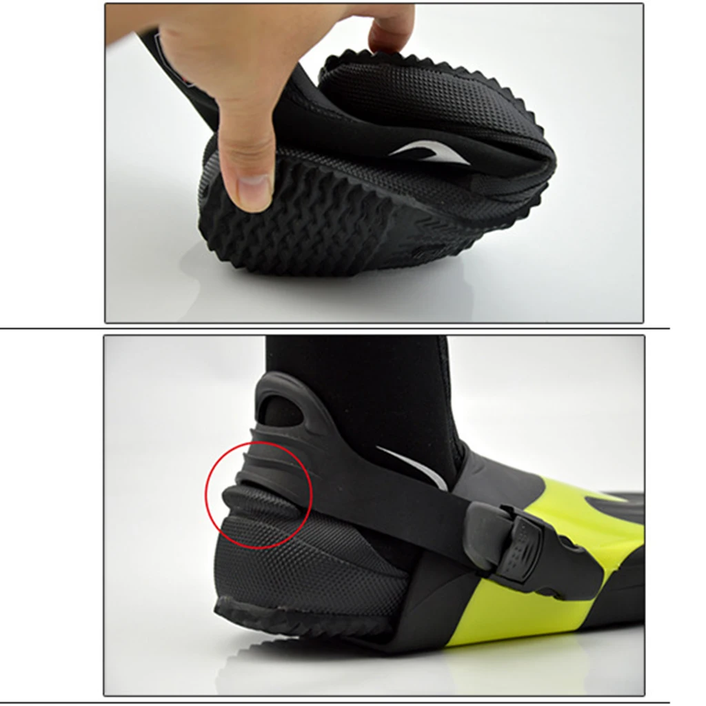 Unisex 5mm Premium Neoprene Hi Top Wetsuits Zipper Boot Diving Boots Water Sports Snorkeling Booties Shoes for Men Women