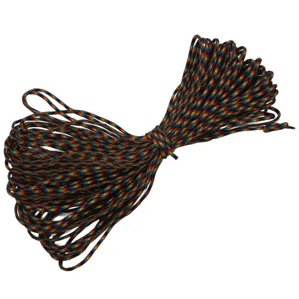 550 Paracord 7 الداخلية السواحل مل المواصفات النوع الثالث Bushcraft بقاء الحبل حبل ، 100 FT الأصفر التمويه (#103)