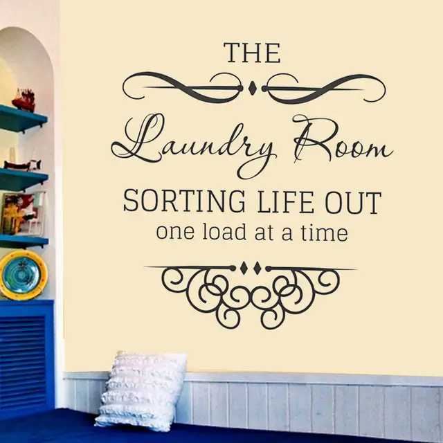 New Arrival Laundry Room Loads Of Fun Wall Art Decals Quote House New Arrival Laundry Room Loads Of Fun Wall Art Decals Quote House Decorative Sticker Decor Cursive