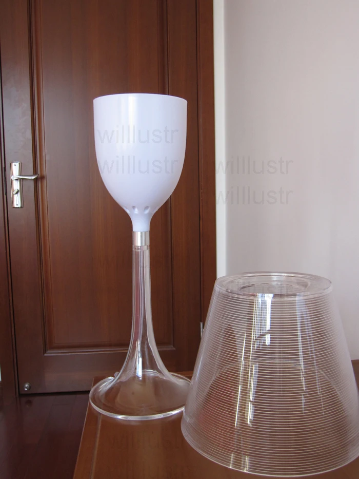 Copo de Vinho Moderno Candeeiro Mesa Sala Estar Quarto Hotel Escritório Sofá Lado Cabeceira Vermelho Transparente Preto Amarelo Luzes Leitura 10 China table lamp Suppliers