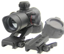 

1X40 Tactical Optical Rifle Airsoft Gun Red Green Dot Sight Scope Optics with QD quick release Mount