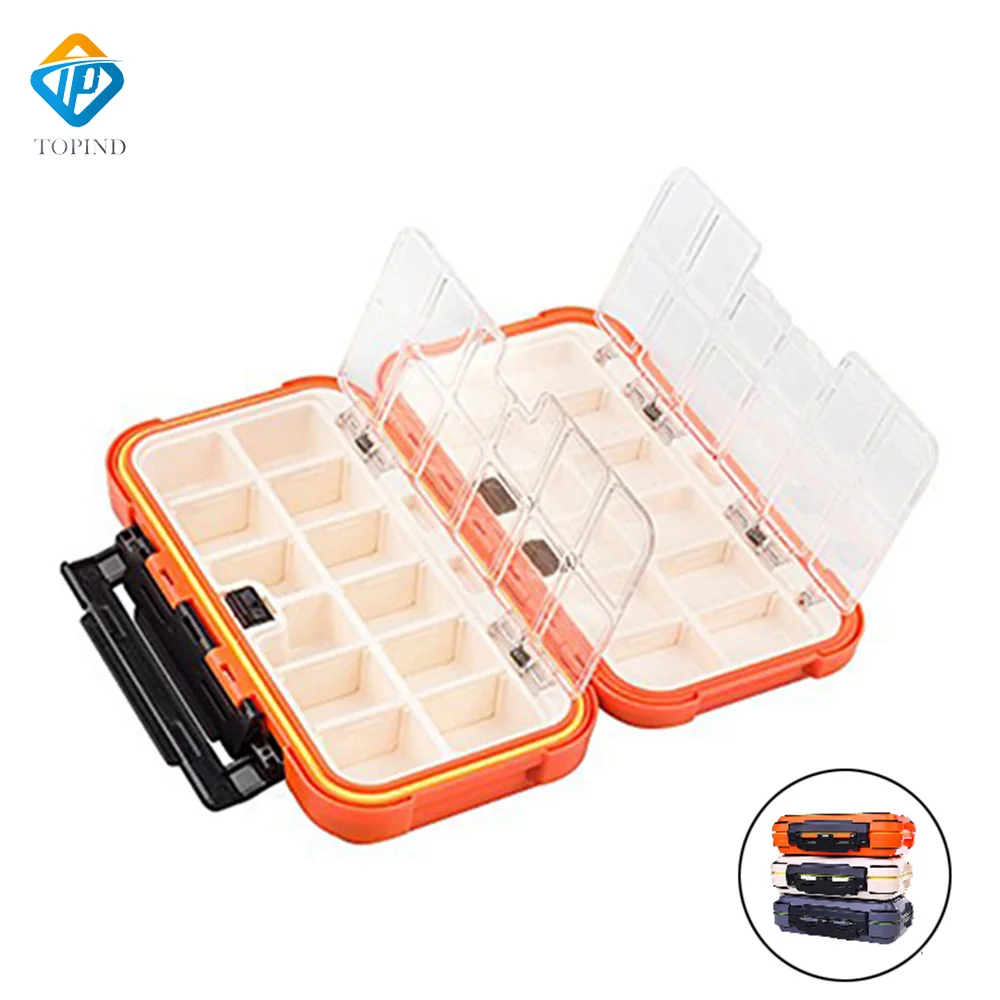 Double Sided Plastic Boxes Hook Baits Box Large Capacity Bait Storage
