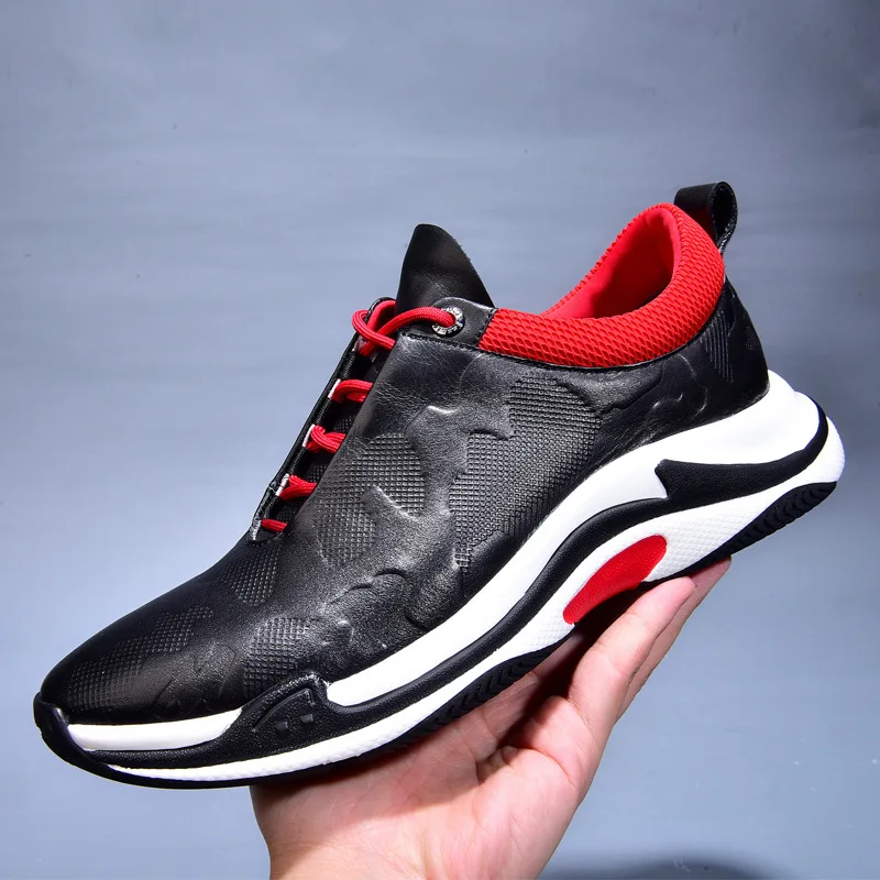 Nova Do Casuais Respirável Botas Todos Couro 2018 De Lazer Moda Sneaker Homens Genuíno Dos Jogo Sapatos Os R4w06pqp