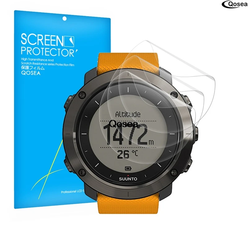 

Qosea (3 PACK) For SUUNTO Traverse Amber Protective Screen Protector Explosion-proof 3X Clear LCD Guard Shield Cover Film Skin