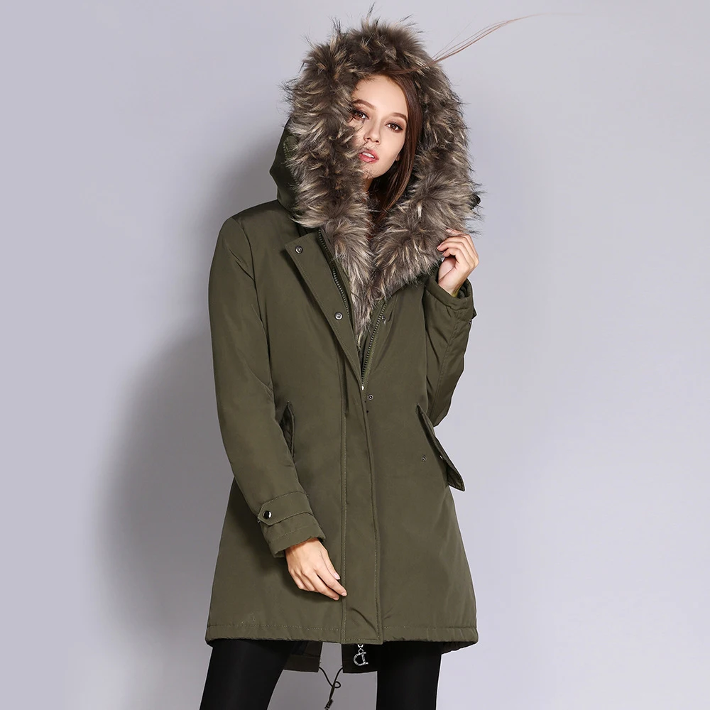 Femmes Femme wc22ge Rembourré Solide 2018 Manteaux Long Coton Capuchon À De Chaud Seenimoe Veste Fourrure Col wc22re Parka D'hiver Manteau Parkas Épais Rouge Wc22bl dBnx8d7wq