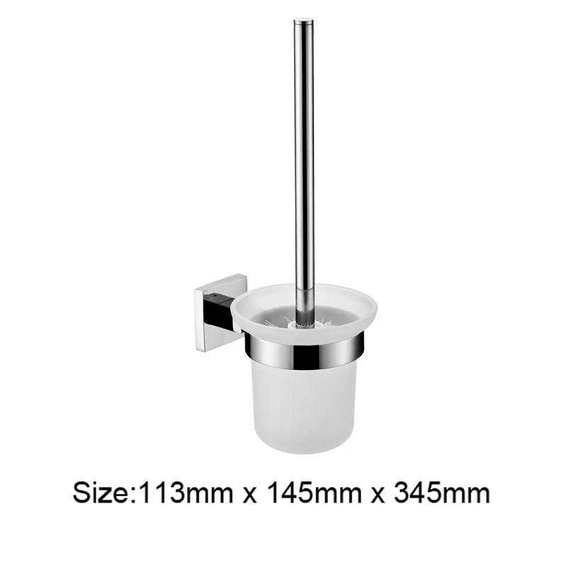 SUS 304 Нержавеющая сталь Ванная комната Оборудование Набор Хром полированный Зубная щётка держатель Бумага держатель Вешалка Для Полотенец