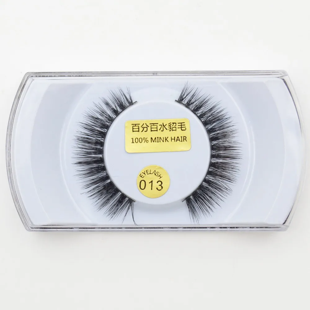 NEW 3D Fashion Bushy Cross Natural False Eyelashes Mink hair Handmade Eye Lashes Beauty Tools Makeup Extension 014