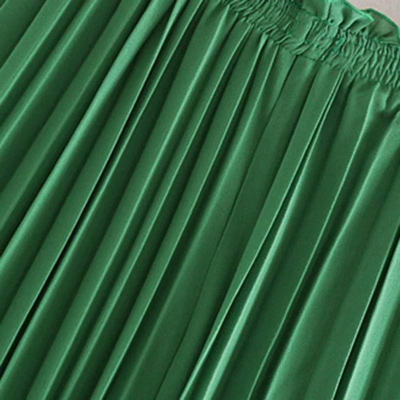 Юбки женские с высокой талией плиссированные юбки однотонные облегающие юбки средней длины для лета TY66