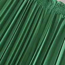 Юбки женские с высокой талией плиссированные юбки однотонные облегающие юбки средней длины для лета TY66