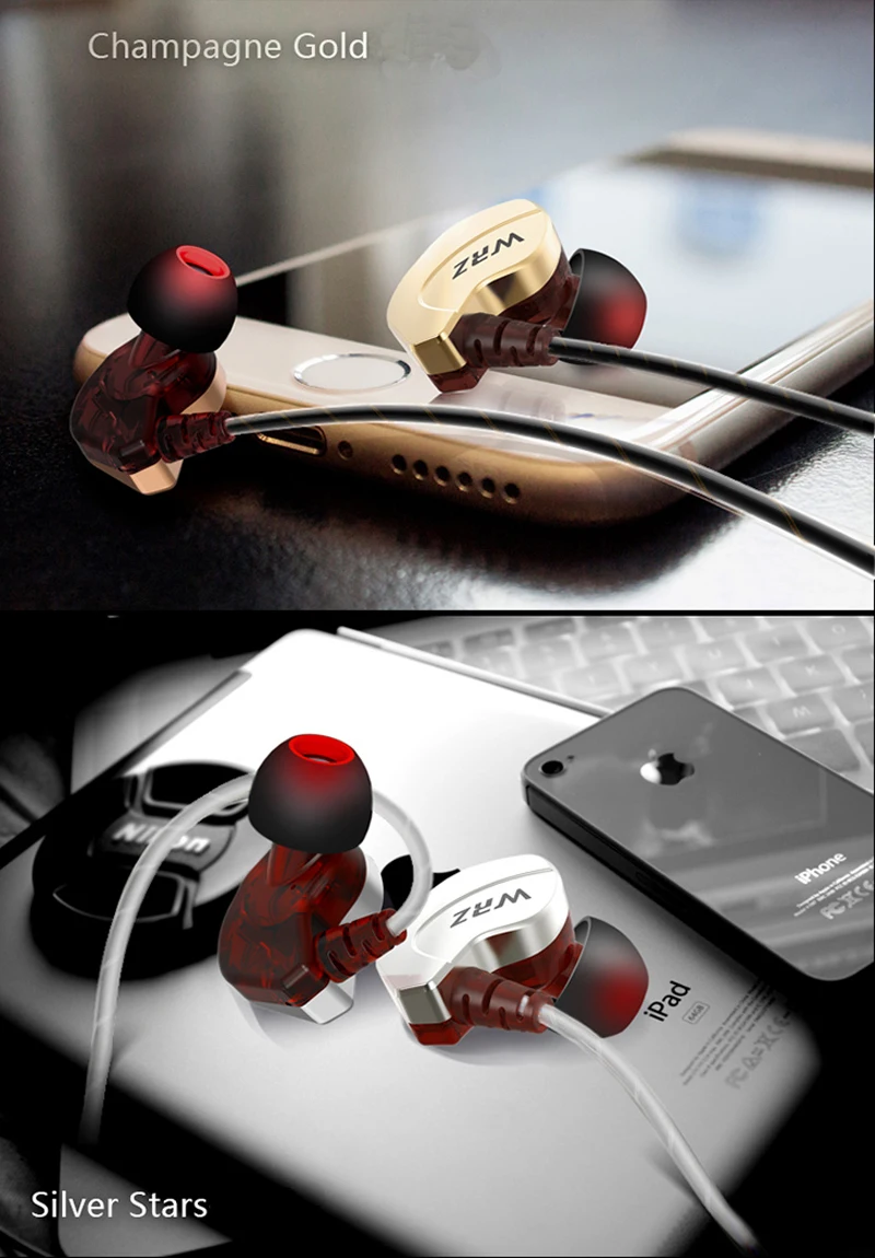 WRZ Модернизированный X6 сабвуфер в ухо наушник спортивные наушники Hi-Fi бас диджейские наушники гарнитура с микрофоном для iPhone 7 7 s 6 s Plus xiaomi