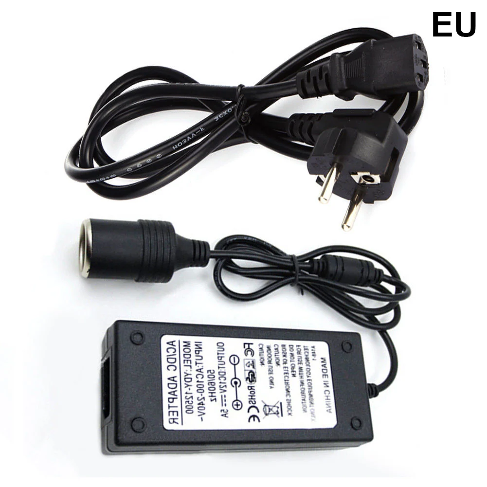 US EU Plug 220V to 12V Power Adapter Portable Automotive <br />Cigarette Lighter Output and overheat protection Converter Inverter-in <br />Cigarette Lighter from Automobiles