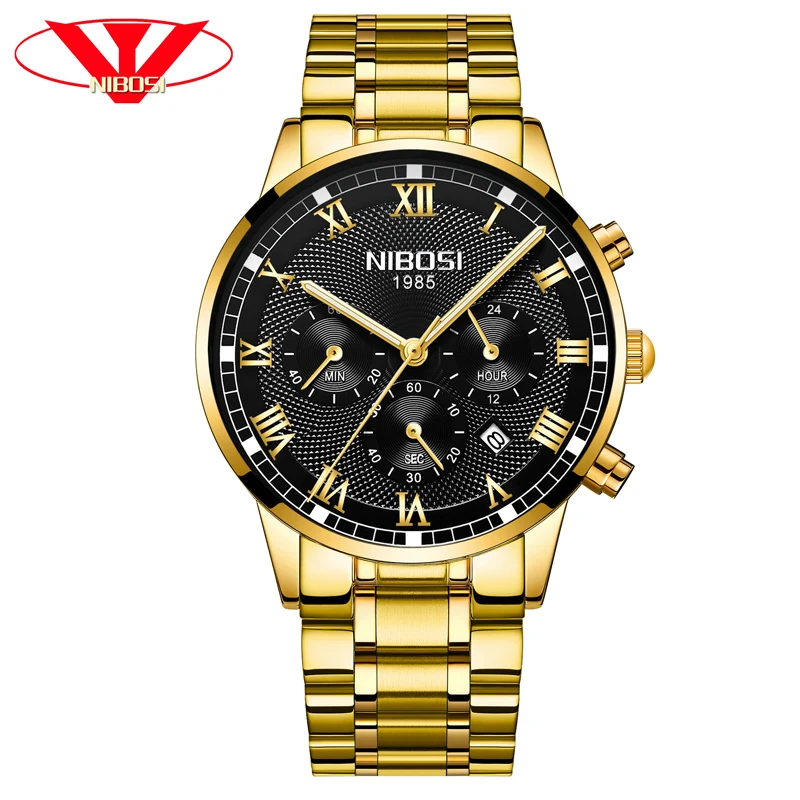 

Top Luxury Brand NIBOSI 2018 New Men Watch Waterproof quartz watch men's sports fashion casual business watch Relogio Masculino